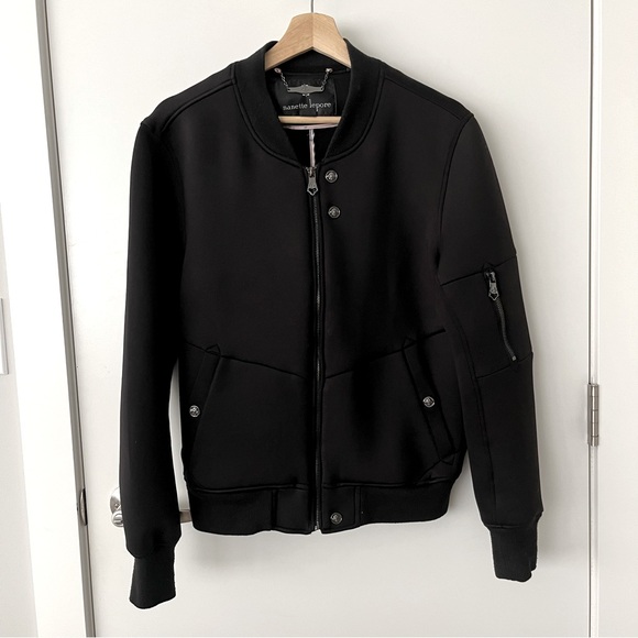 Nanette Lepore Scuba Bomber Jacket - Size M - Picture 2 of 7